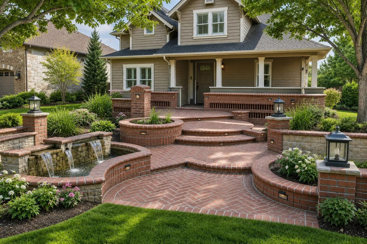 Brick patio — daytime